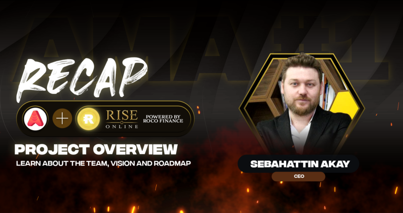 RocoFinance x Rise Online AMA#1 — Project Overview with Sebahattin Akay (Recap)