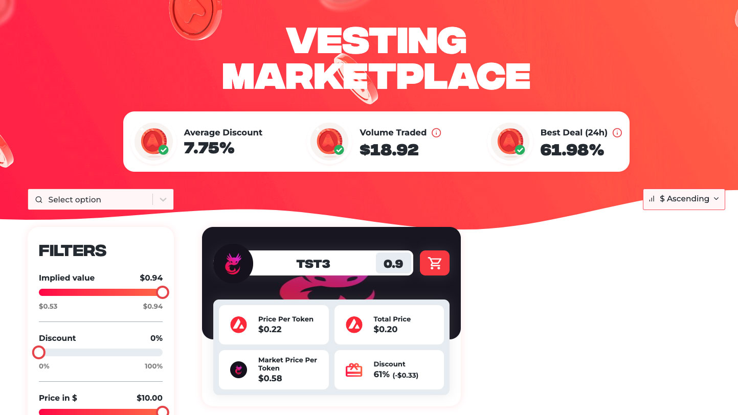 How to Use the Vesting Marketplace
